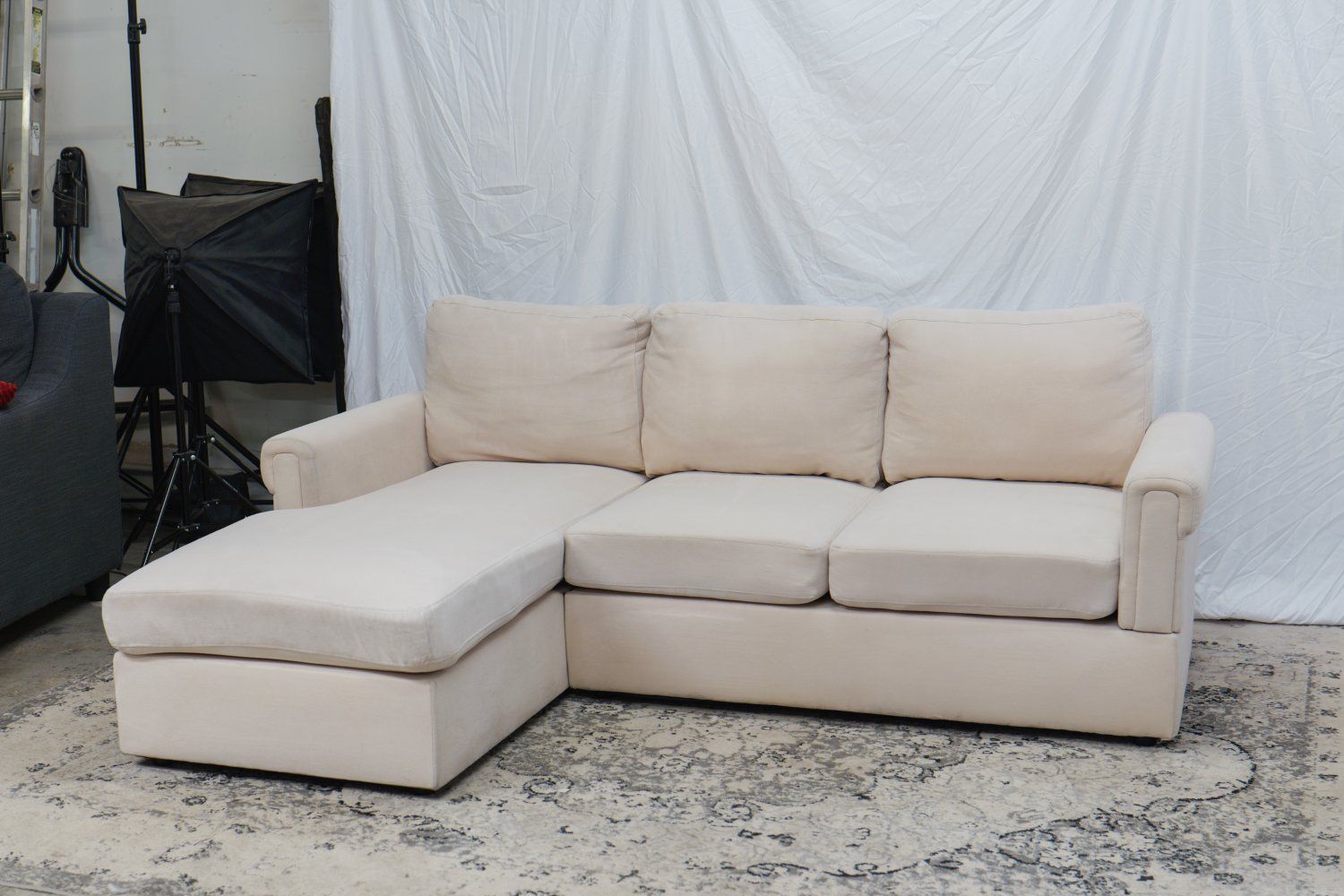 FREE DELIVERY Apartment Friendly Creme Sectional.