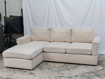 FREE DELIVERY Apartment Friendly Creme Sectional.