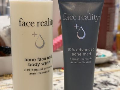 Face Reality Acne Face & Body Wash + 10% Advanced Acne Med Benzoyl Peroxide Treatment Set