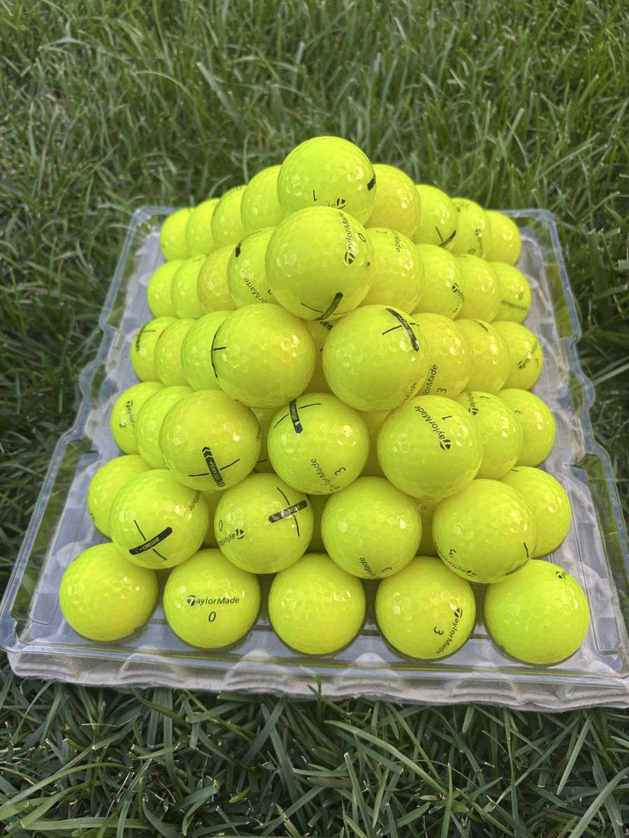 12 - TaylorMade Neon Yellow Balls 