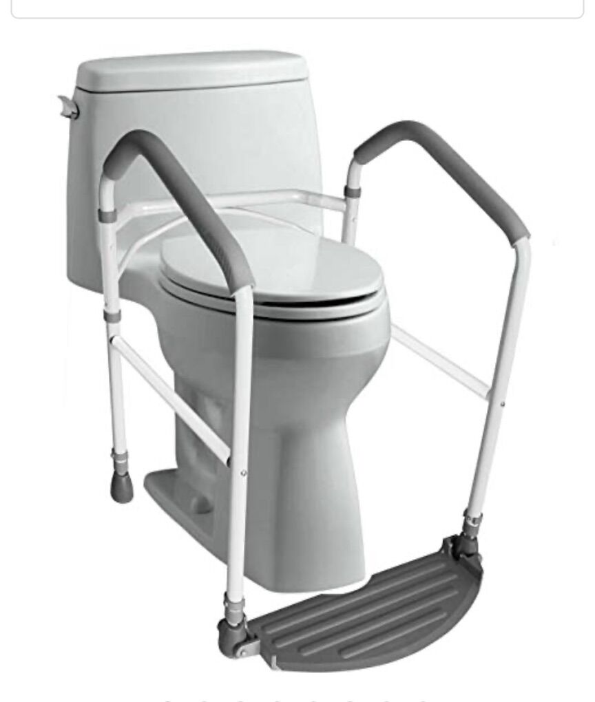 Foldable Safety Toilet Rails