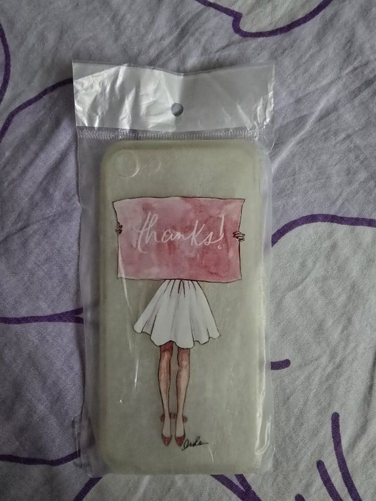 Clear Phone Case with Skirt Girl Design for Apple iPhone 8