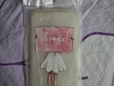 Clear Phone Case with Skirt Girl Design for Apple iPhone 8