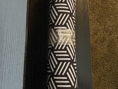 NEW 2' x 8' Black & Ivory Geometric Runner Rug – $40