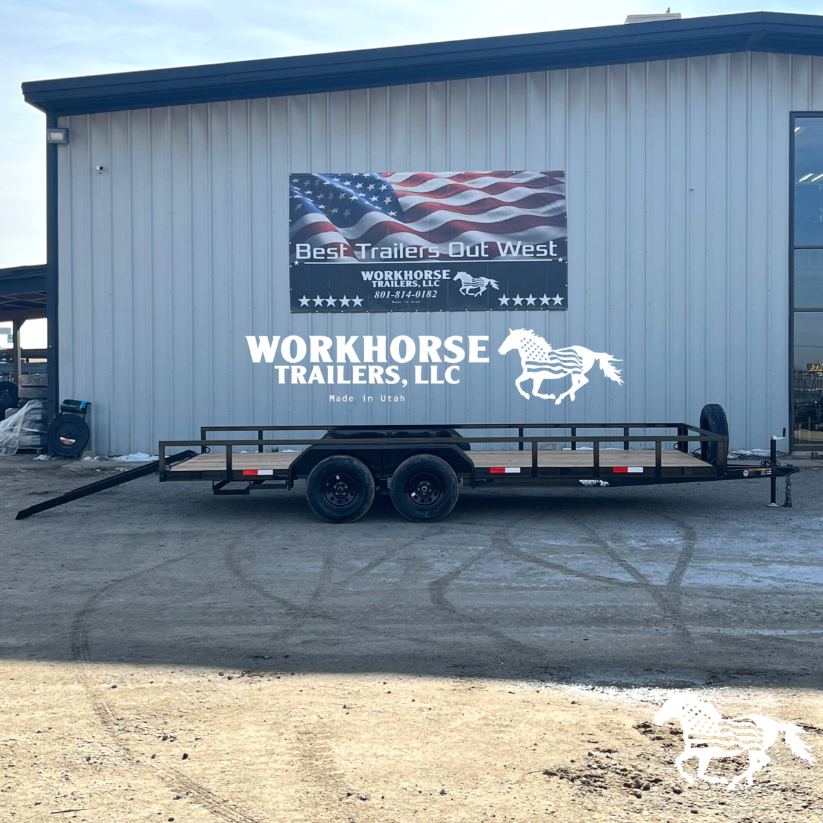 7x18’ Tandem Axle HYBRID 7K *SPARE TIRE INCLUDED*