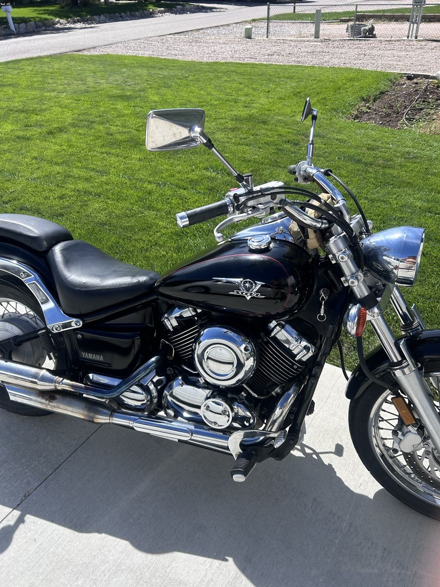 Yamaha V-Star Motorcycle Black Cruiser
