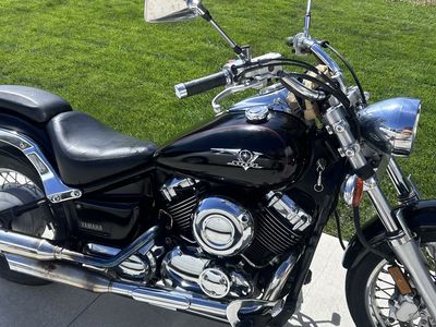 Yamaha V-Star Motorcycle Black Cruiser
