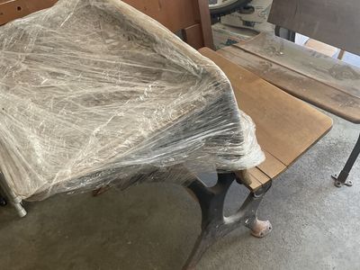 Antique school desk.