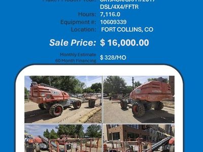 Boom lift Skyjack SJ61T 2017 DSL 4x4 7116 hrs Fort Collins CO 16K