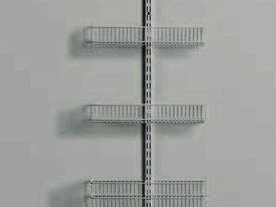 ELFA White Wire Over-The-Door Storage Rack with Baskets - Customizable & Space-Saving