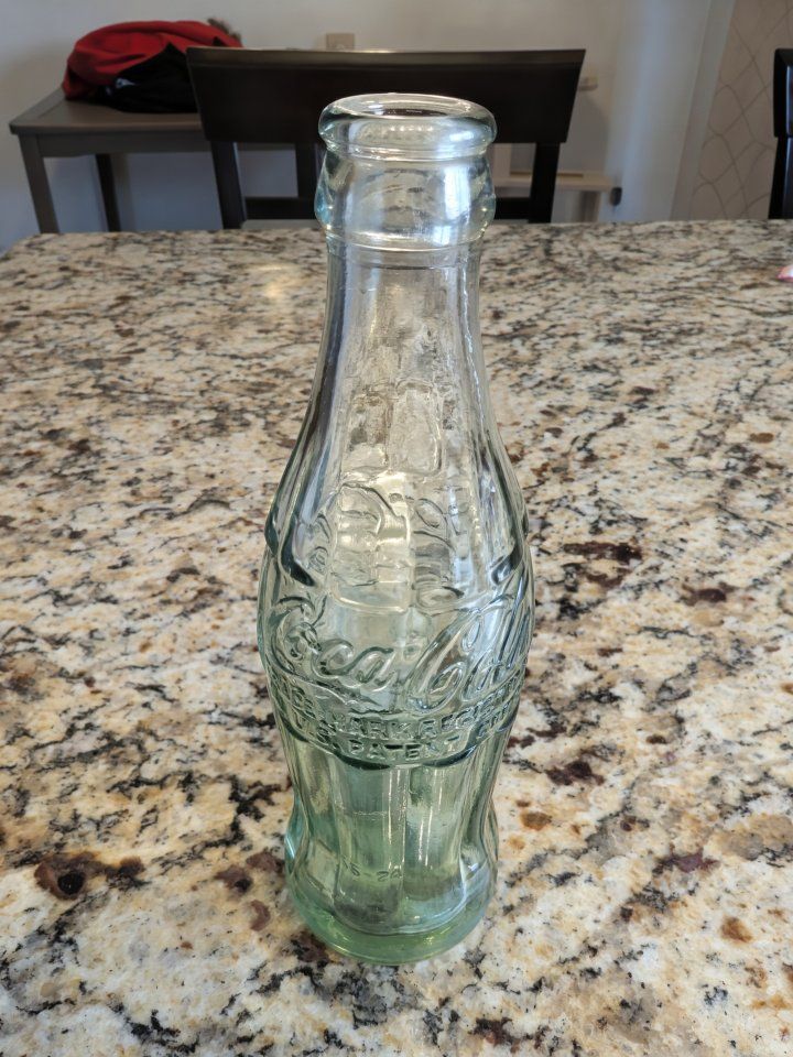 Vintage Glass Coca Cola Bottle 1956