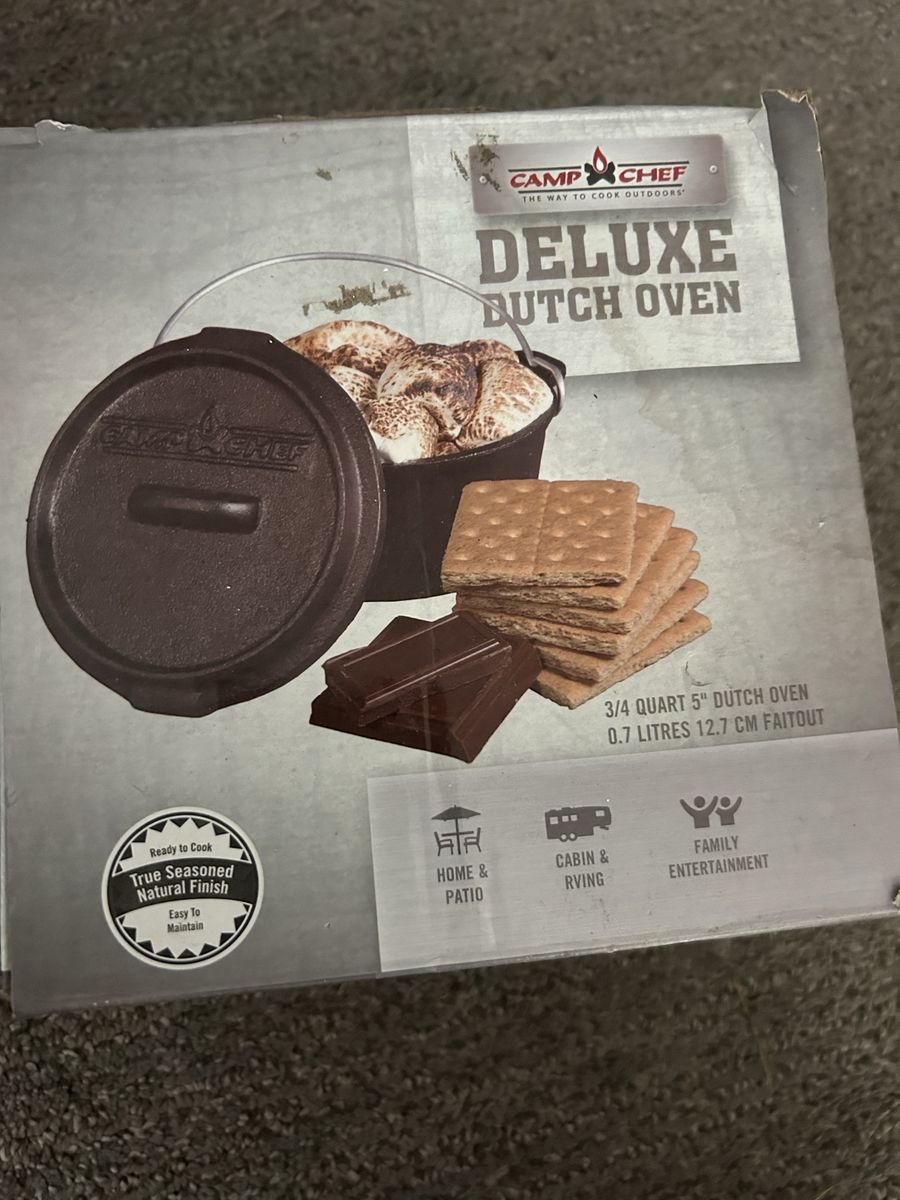 Camp chef 3/4 quart Dutch oven new in box