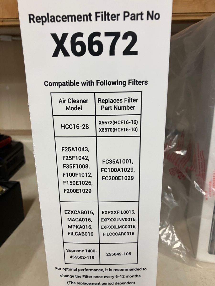 Air Filters 16x25x5 MERV 16