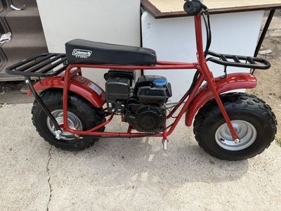 Coleman CT200U Trail Mini Bike - Red, Gas Powered, Rear Rack