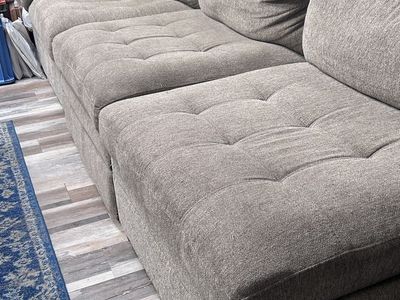 3 Piece Sectional Couch Sofa LIght Brown