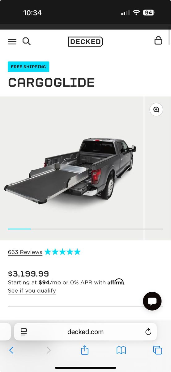 Decked Truck bed Cargo Glide