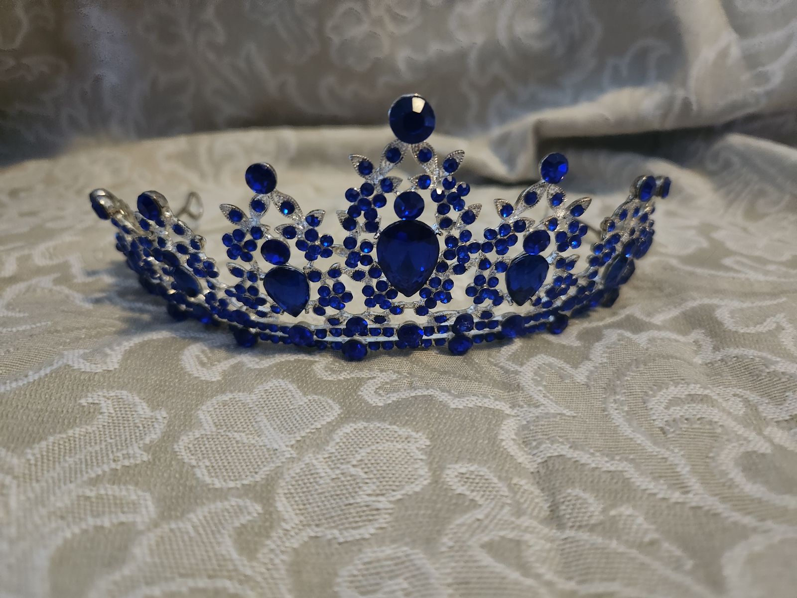 Sapphire Blue and silver Tiara