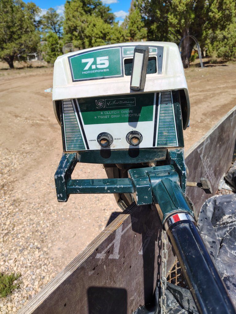 7.5 hp Ted Williams trolling motor.