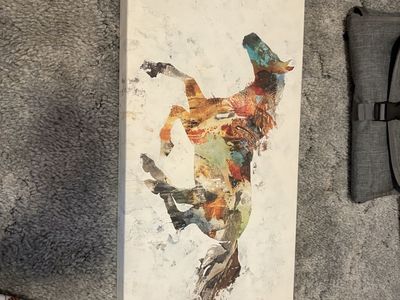 Abstract Horse Canvas Wall Art Painting