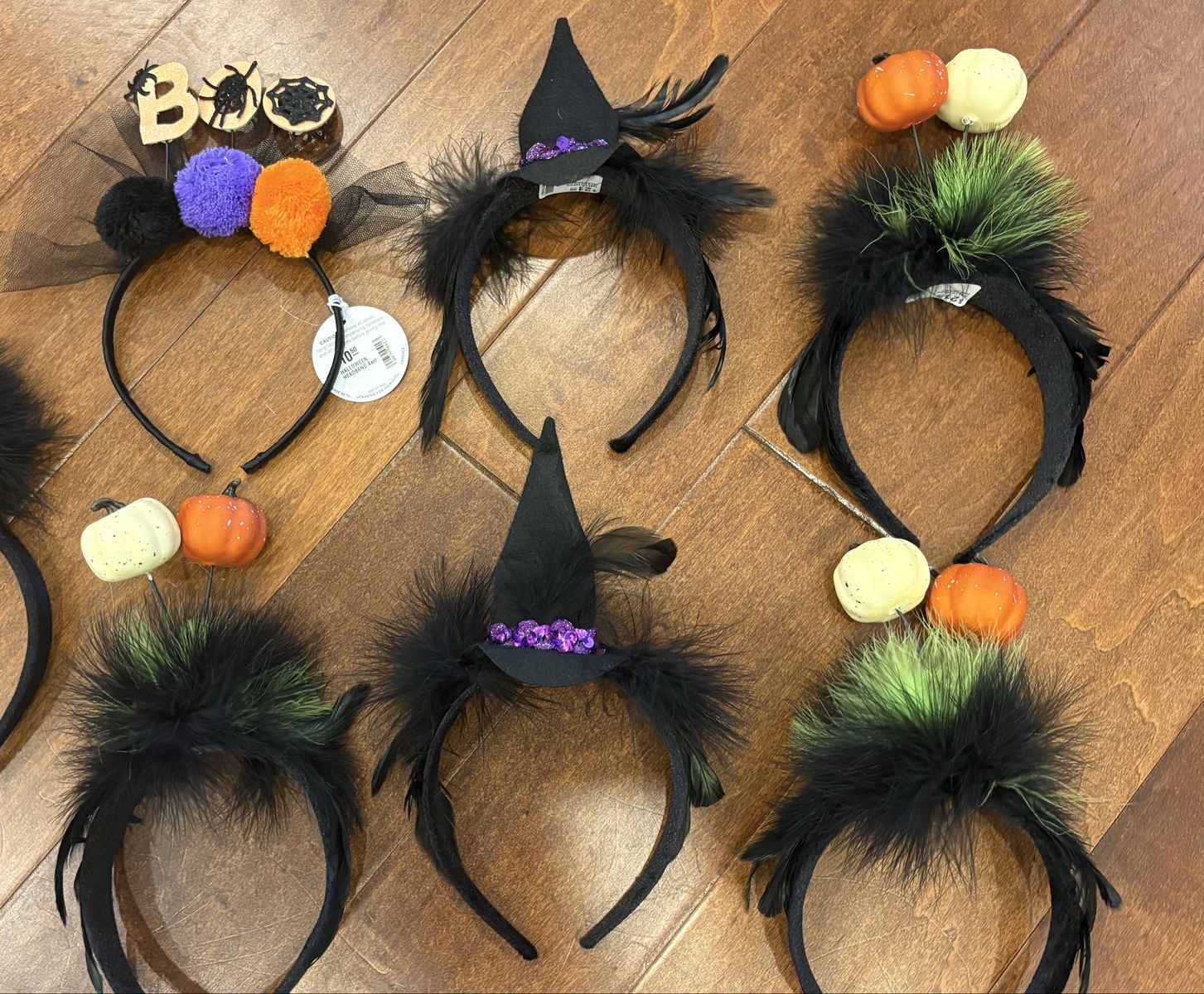 6 New Halloween Headbands 