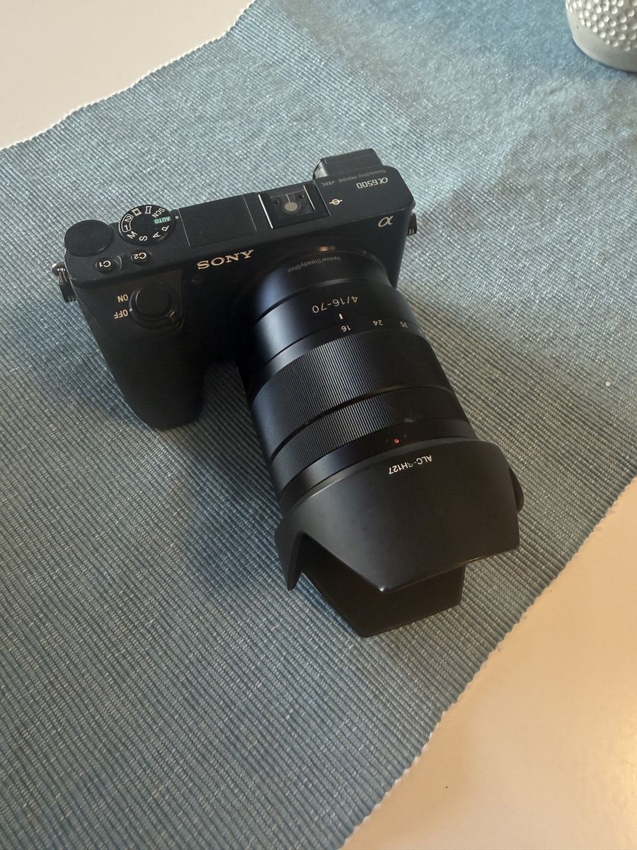 Sony a6500 with 3 lenses