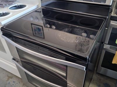 whirpool double oven electric stove