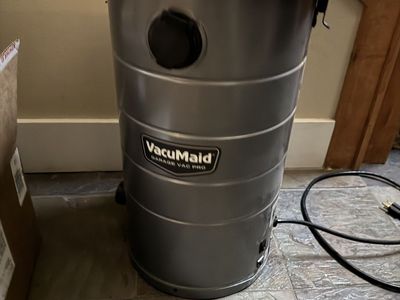Vacumaid GV50PRO Wall Mounted Garage and Car Vacuum with 50 ft. Hose and Tools