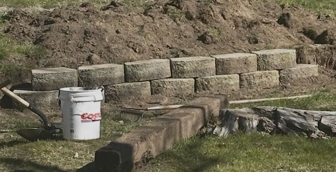 Retaining wall bricks