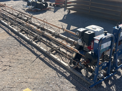 40" Hydraulic Truss Concrete Screed System Dual Winch Honda GX270 Commercial Contractor Unit