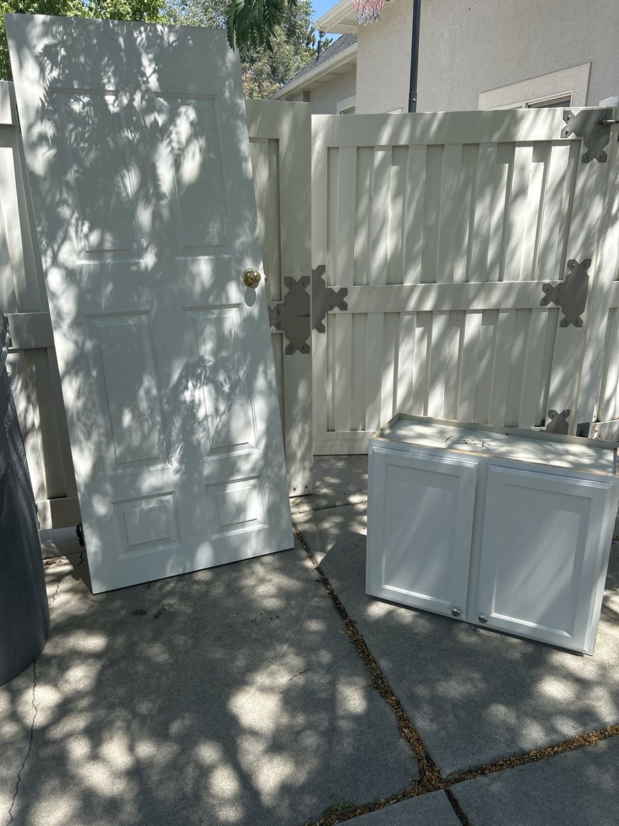 Free - Upper cabinet and Interior Door - Used, Good Condition