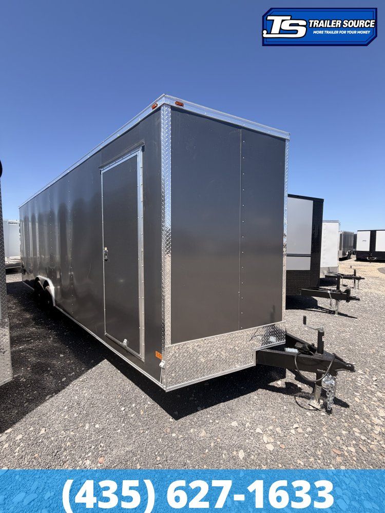 8.5x24 Haulmark Passport DELUXE Enclosed Cargo Trailer - 7'6" Interior - 10K GVWR - .080 PolyCor, Dovetail