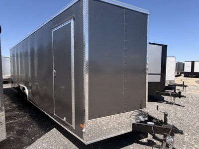 8.5x24 Haulmark Passport DELUXE Enclosed Cargo Trailer - 7'6" Interior - 10K GVWR - .080 PolyCor, Dovetail
