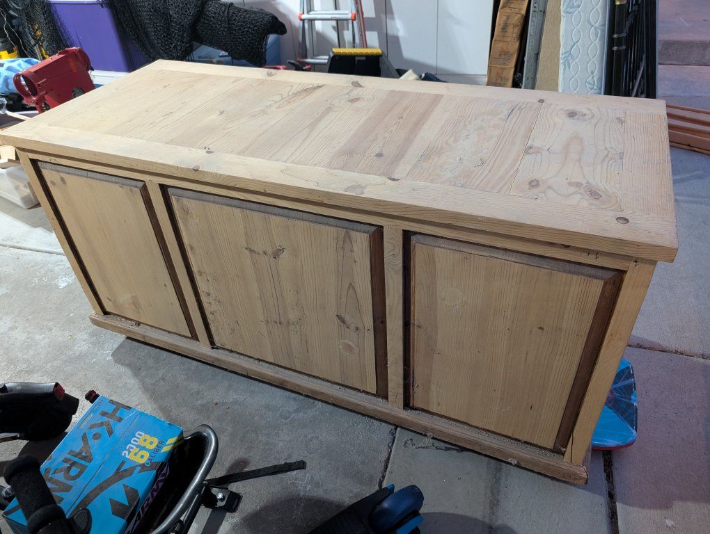 Rustic Wood Executive Desk with Storage Drawers - Ideal for Home Office