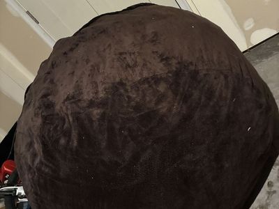 Large Brown Bean Bag Chair - Cozy Oversized Seating