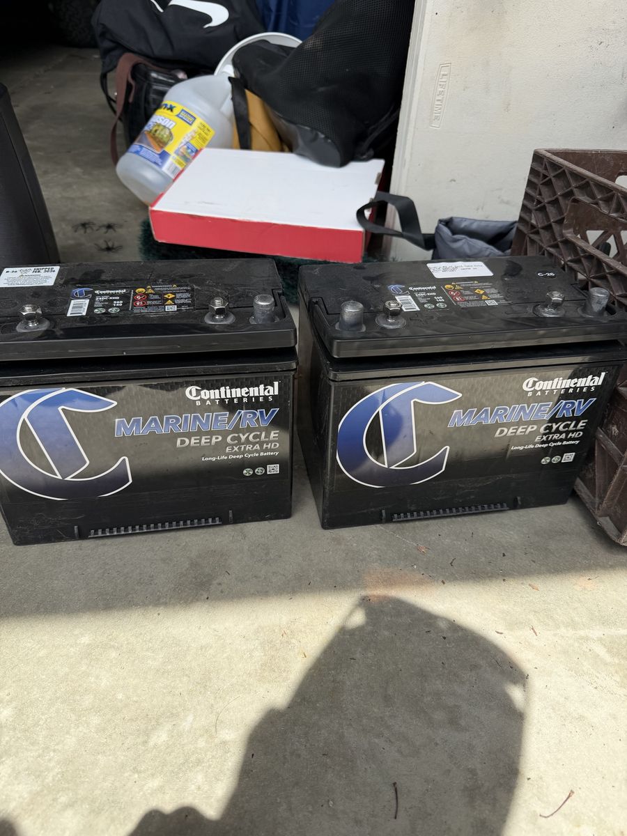 2 Brand New Continental Marine/Rv batteries