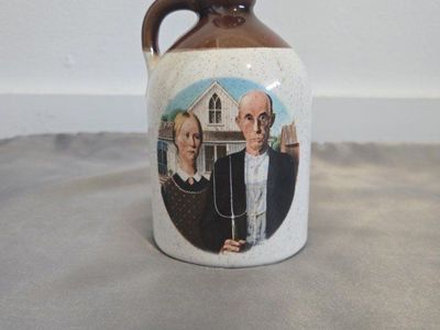 5" American Gothic McCoy Jug w/ cork stopper