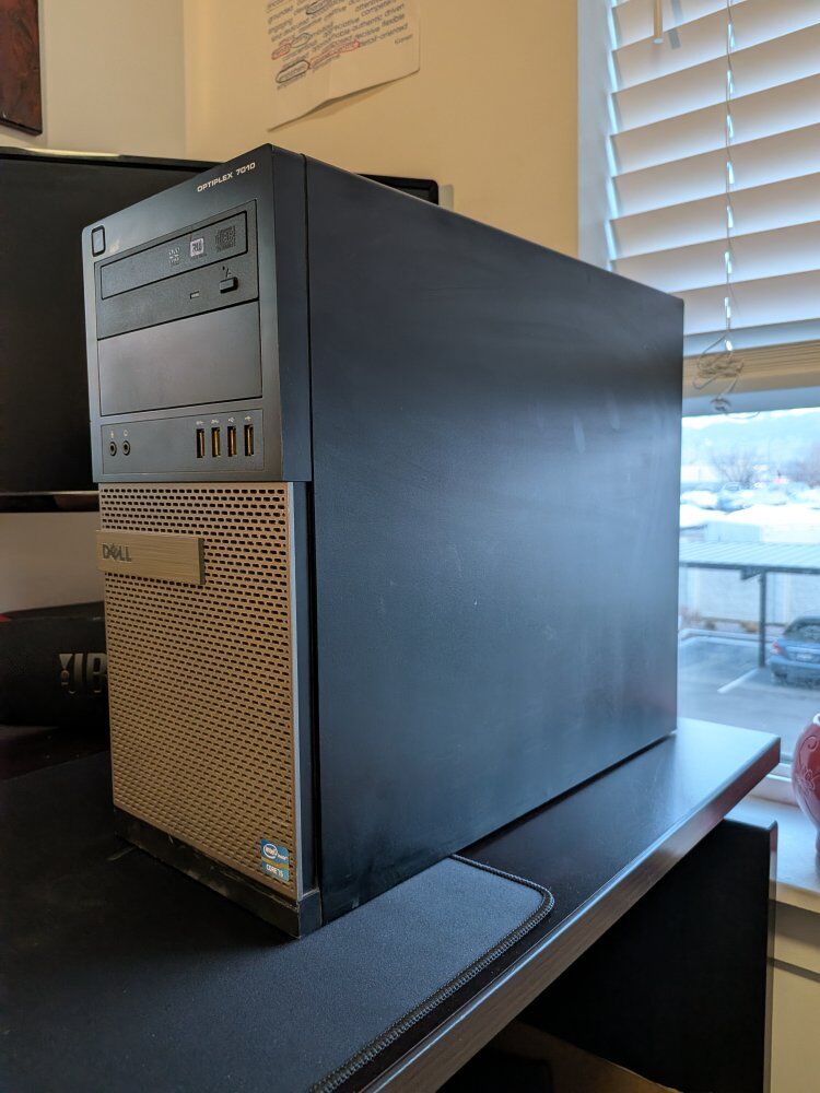 Budget Home Office PC and 32" Curved Samsung Monitor - Dell Optiplex (i5 / 8GB RAM / 500GB / Win 10 Pro)