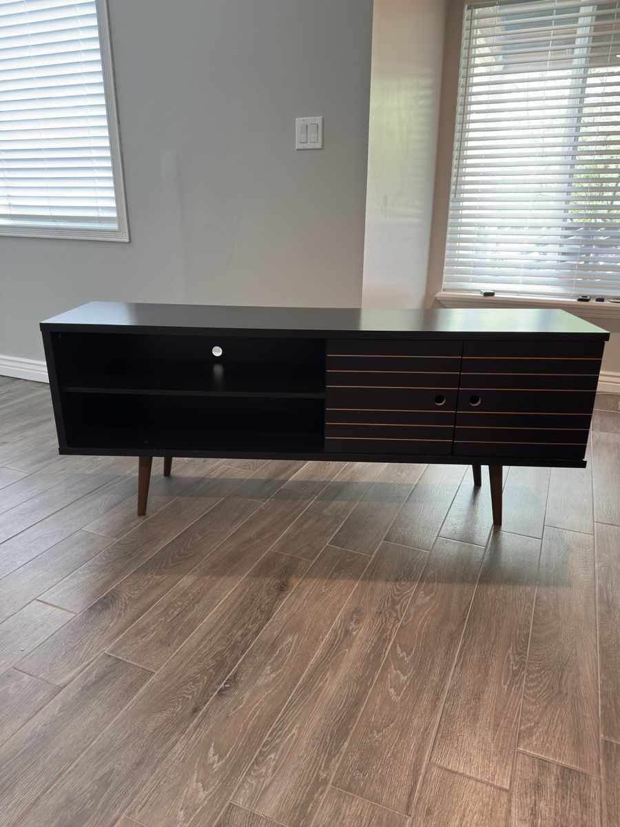 63” media console cabinet