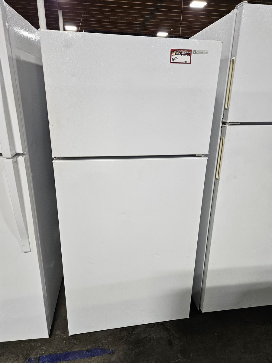 Americana White Top Freezer Refrigerator with 2 Doors