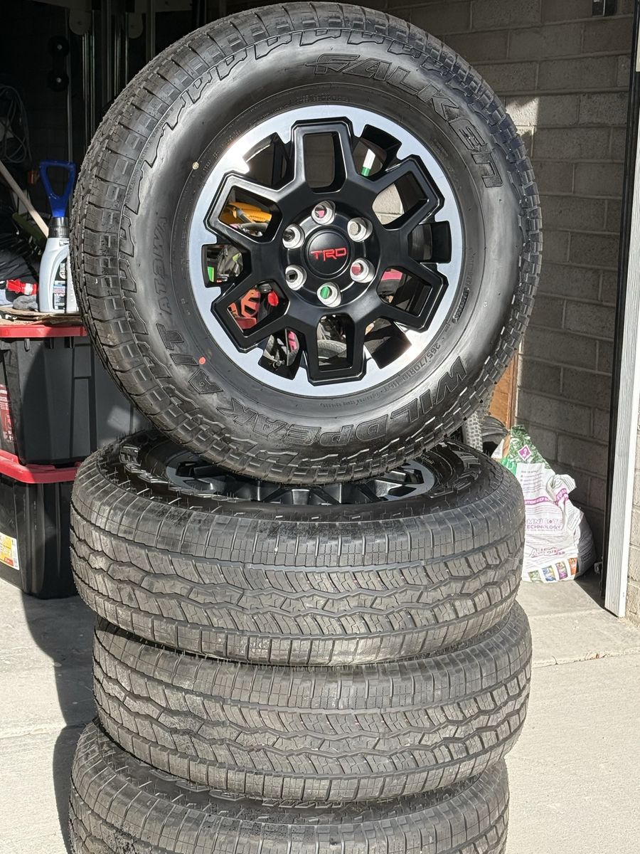 NEW Wheels & Tires Falken Wildpeak A/T tires – 265/70R18– New 2026 Tacoma TRD