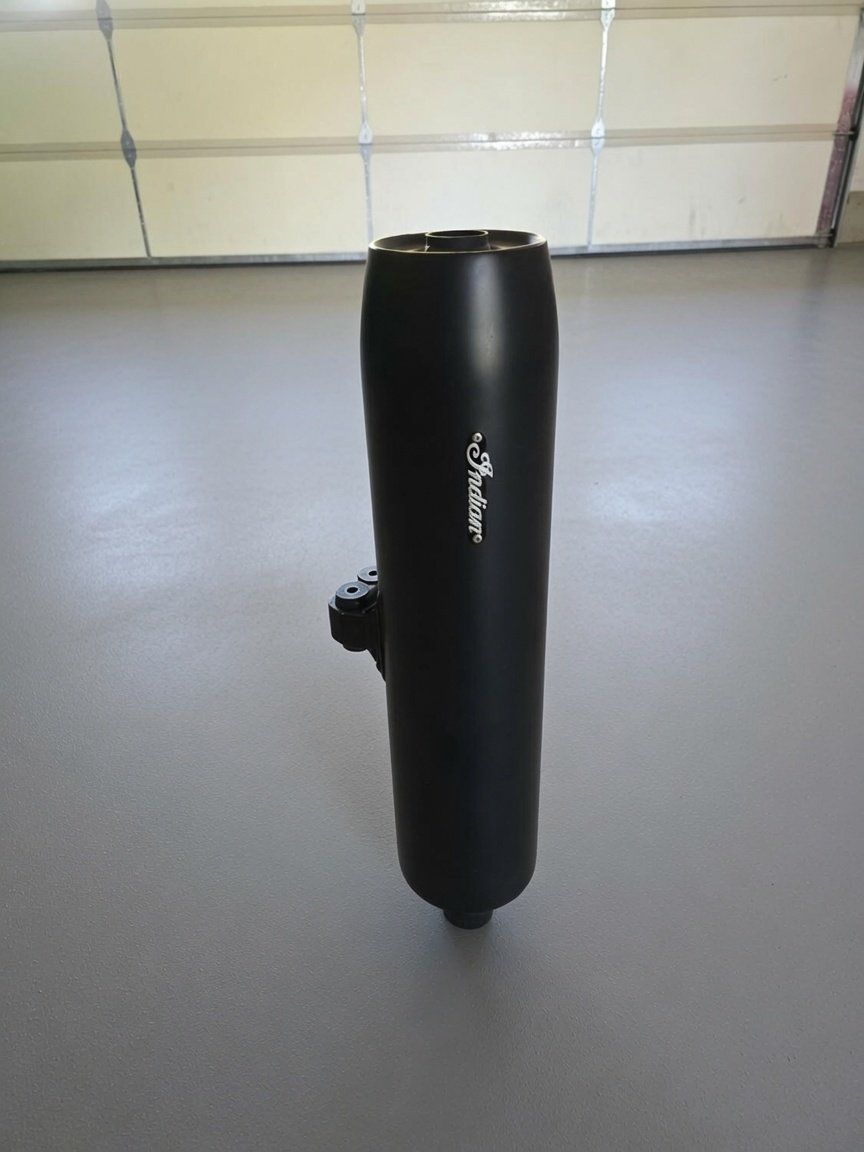 Indian Motorcycle Black Exhaust Muffler, Slip-On, Matte Finish