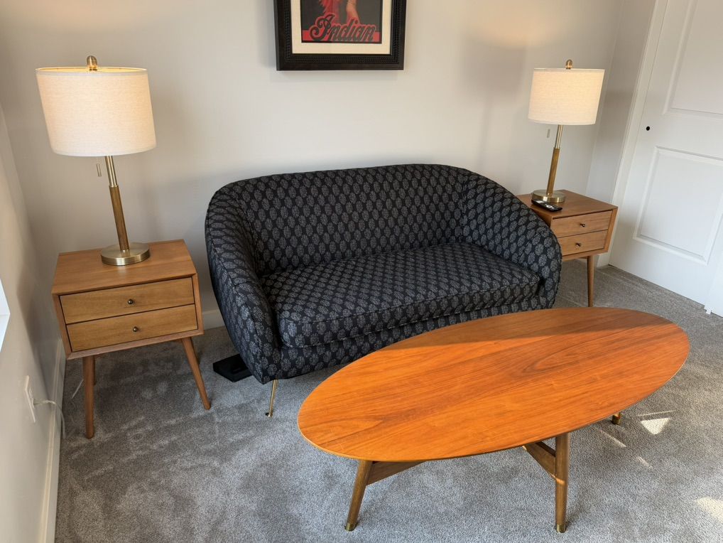 West Elm Mid-Century Style Settee Sofa