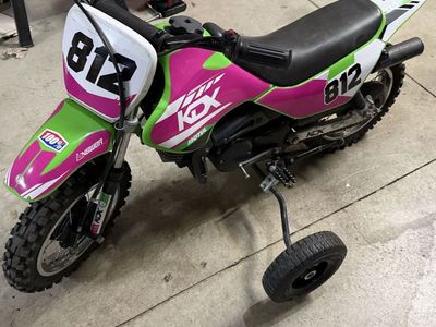 Kawasaki KDX50 Kids Dirt Bike with Training Wheels