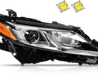 2018-2022 Toyota Camry L LE SE- LED Projector Passenger Headlight Assembly, Black