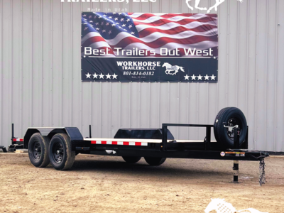 7x18' Tandem Axle Car Hauler Trailer Value Unit 10K *SPARE TIRE INCLUDED*