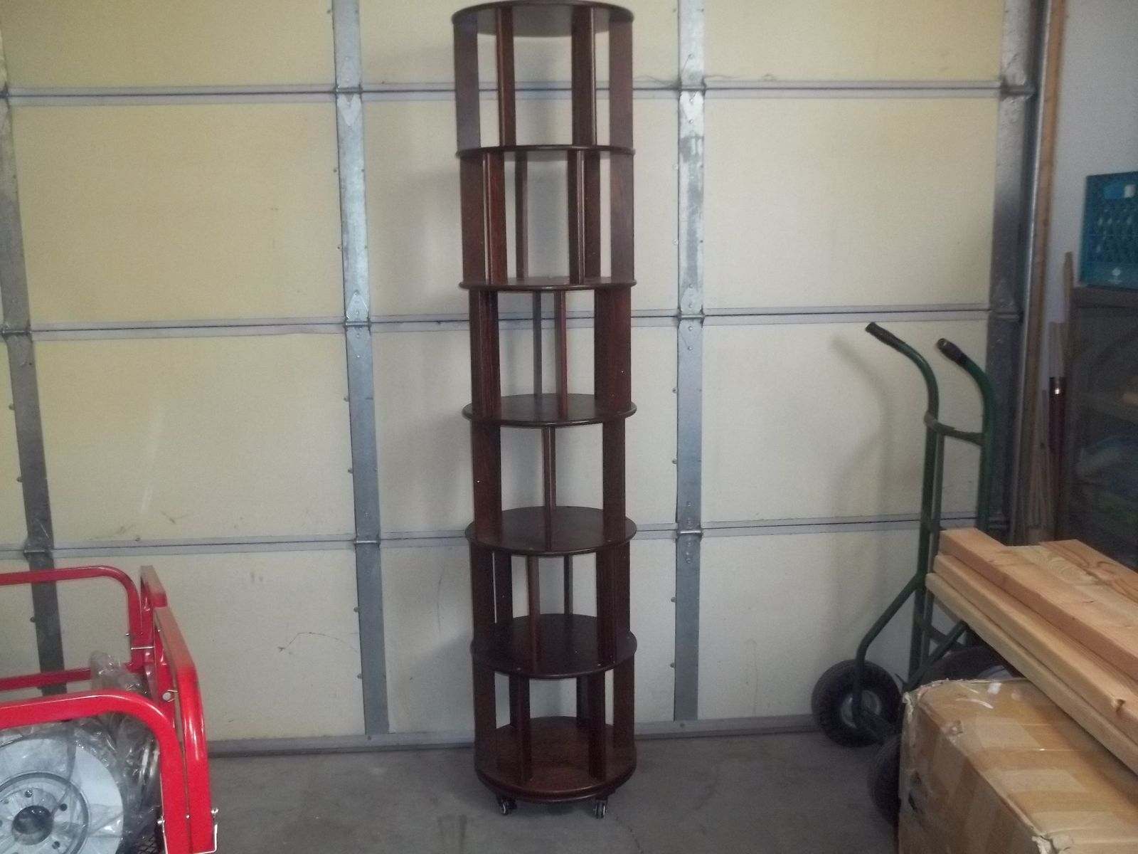 6 tier rotating book case