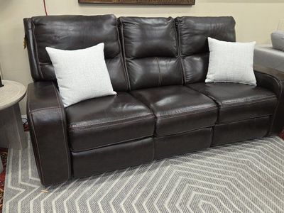 Leather Power Recliner Sofa
