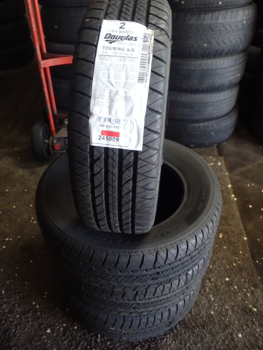 195/65R15 DOUAGLAS TOURING A/S SET OF BRAND NEW TIRES