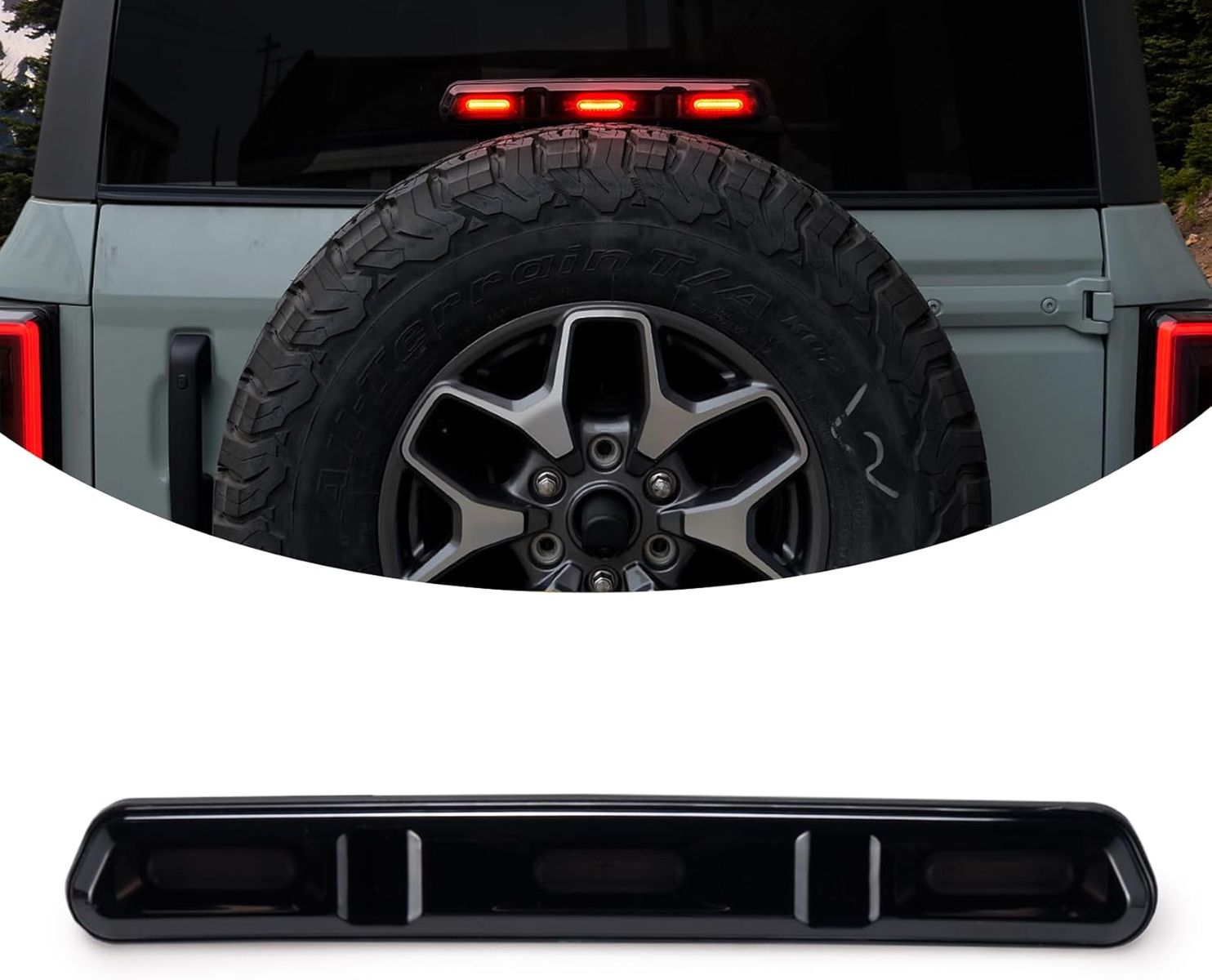 2021-2026 Ford Bronco Smoked LED 3rd Brake Light