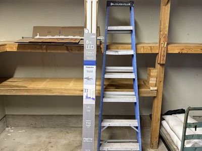 FREE: Commercial Electric 8ft. LED T12 Bright White 4000K Light Fixture